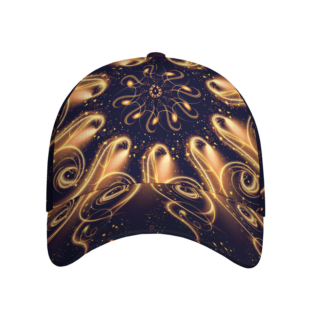 Light Fractal Print Baseball Cap