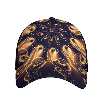 Light Fractal Print Baseball Cap