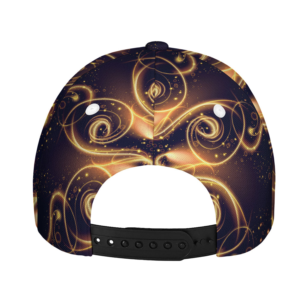 Light Fractal Print Baseball Cap