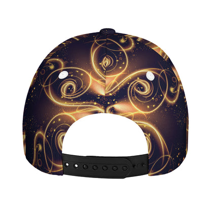 Light Fractal Print Baseball Cap