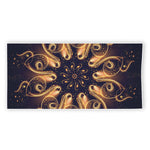 Light Fractal Print Beach Towel