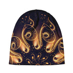 Light Fractal Print Beanie