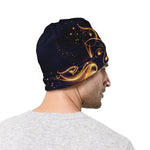 Light Fractal Print Beanie