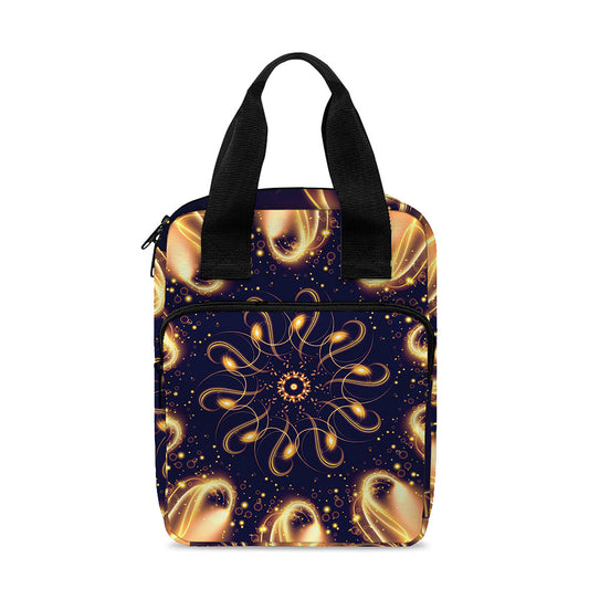 Light Fractal Print Bible Tote Bag