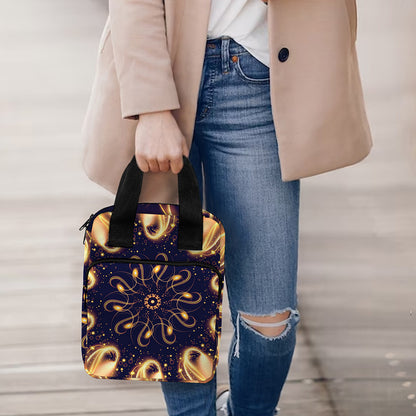 Light Fractal Print Bible Tote Bag