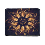 Light Fractal Print Bifold Wallet