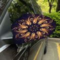 Light Fractal Print Car Side Mirror Covers