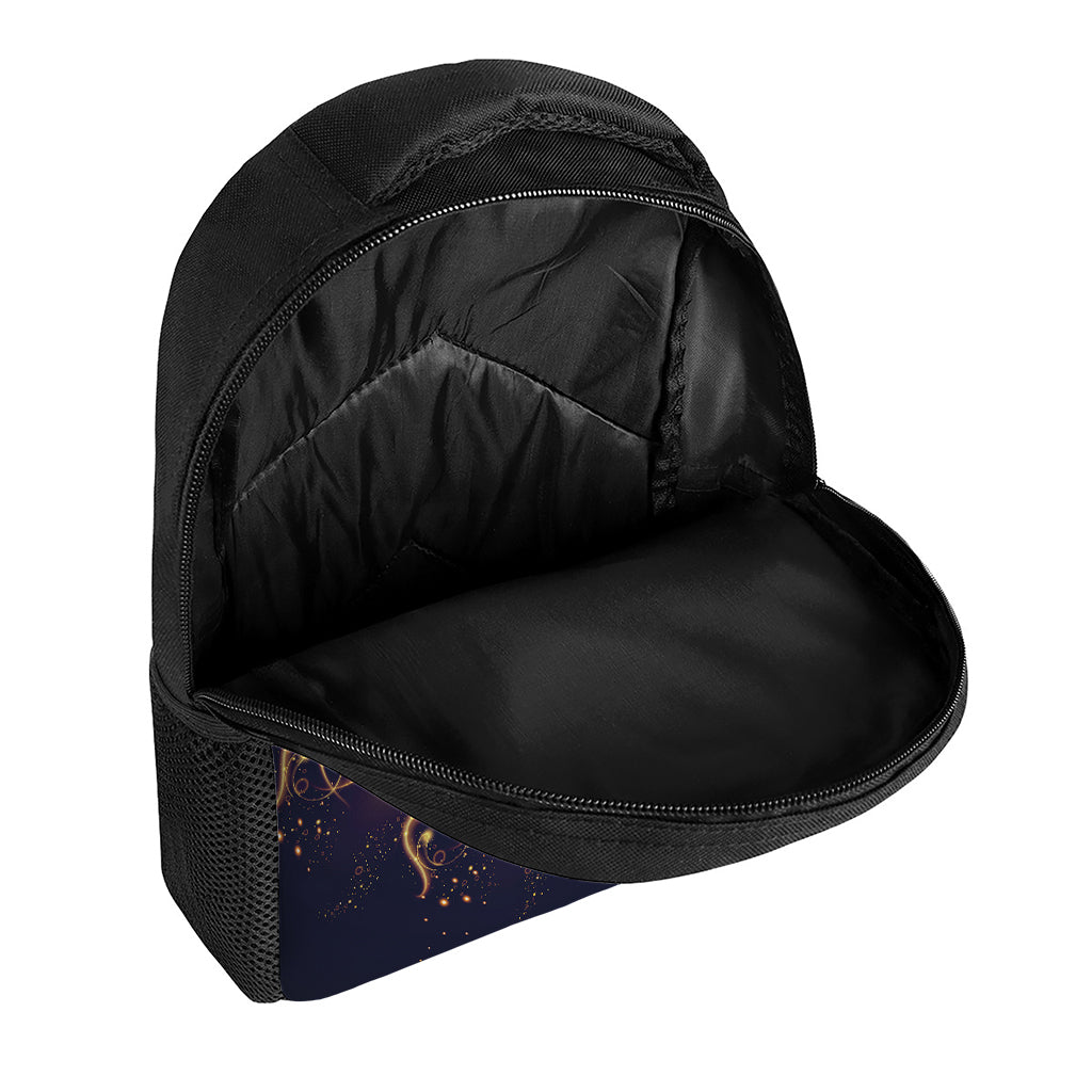 Light Fractal Print Casual Backpack