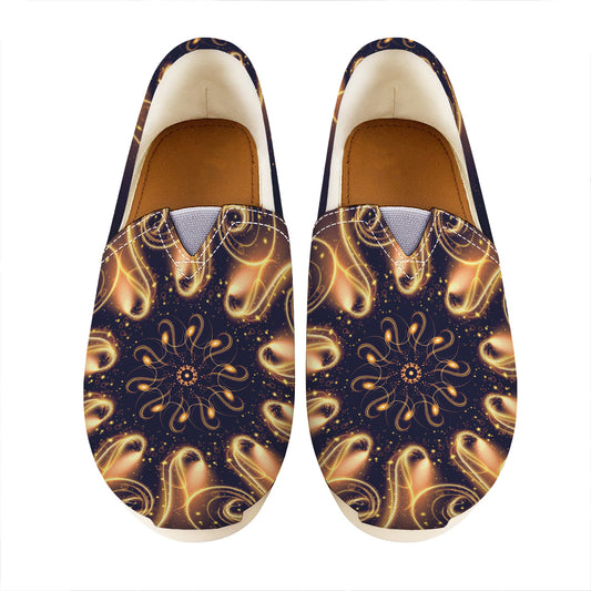 Light Fractal Print Casual Shoes