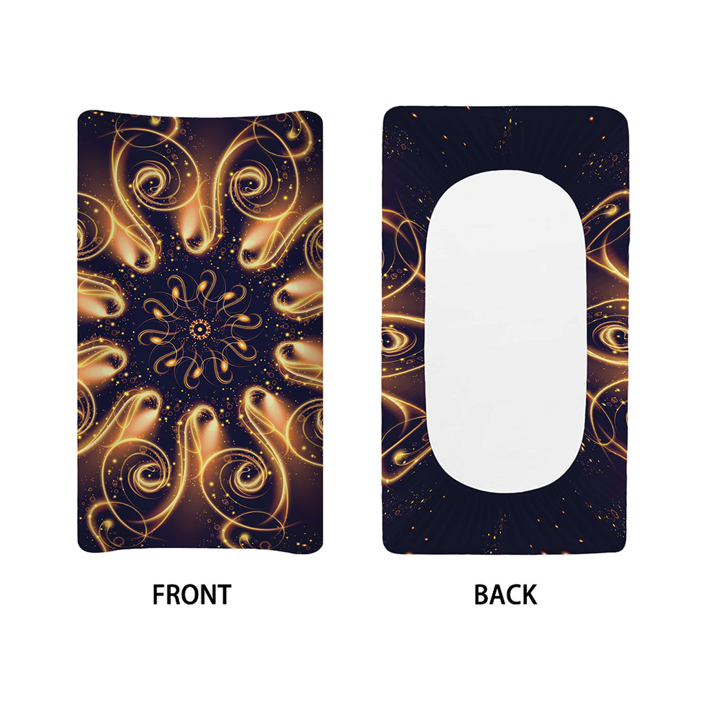 Light Fractal Print Changing Pad Cover