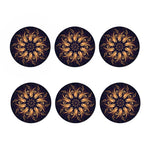 Light Fractal Print Coaster Set
