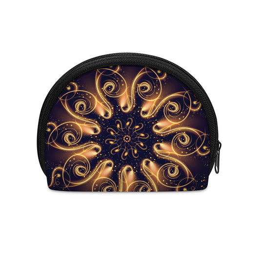 Light Fractal Print Coin Purse