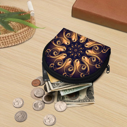 Light Fractal Print Coin Purse
