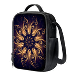 Light Fractal Print Crossbody Lunch Bag