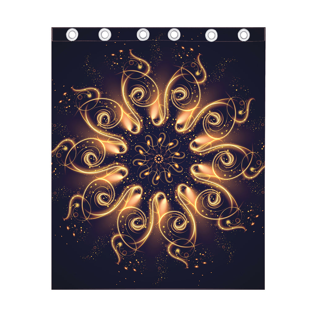 Light Fractal Print Curtain
