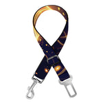 Light Fractal Print Dog Seat Belt