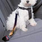 Light Fractal Print Dog Seat Belt