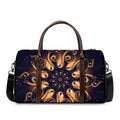 Light Fractal Print Duffel Bag