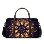 Light Fractal Print Duffle Bag