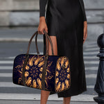 Light Fractal Print Duffle Bag