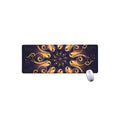 Light Fractal Print Extended Mouse Pad
