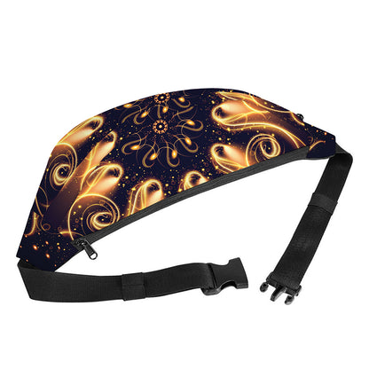 Light Fractal Print Fanny Pack