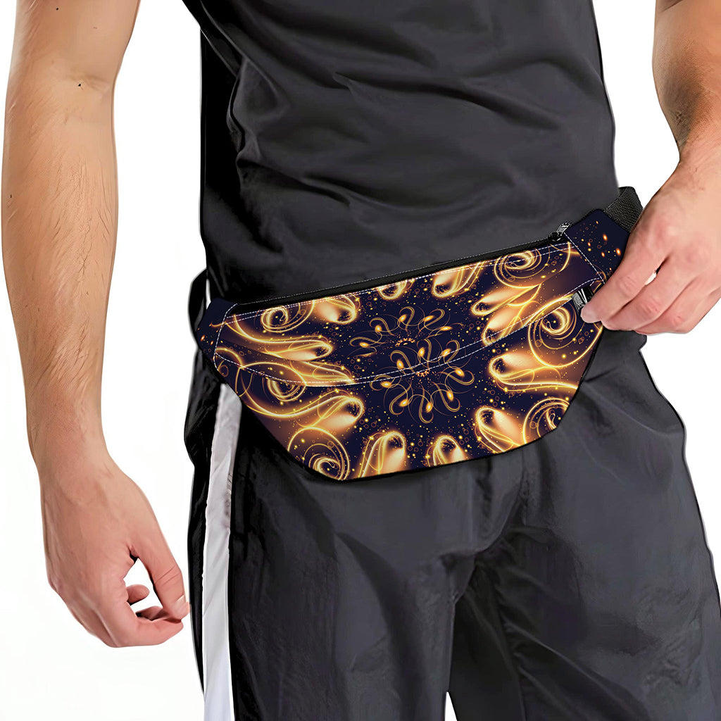 Light Fractal Print Fanny Pack