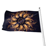 Light Fractal Print Flag