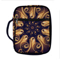 Light Fractal Print Front Pocket Bible Bag