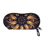Light Fractal Print Glasses Case
