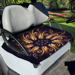 Light Fractal Print Golf Cart Seat Cover