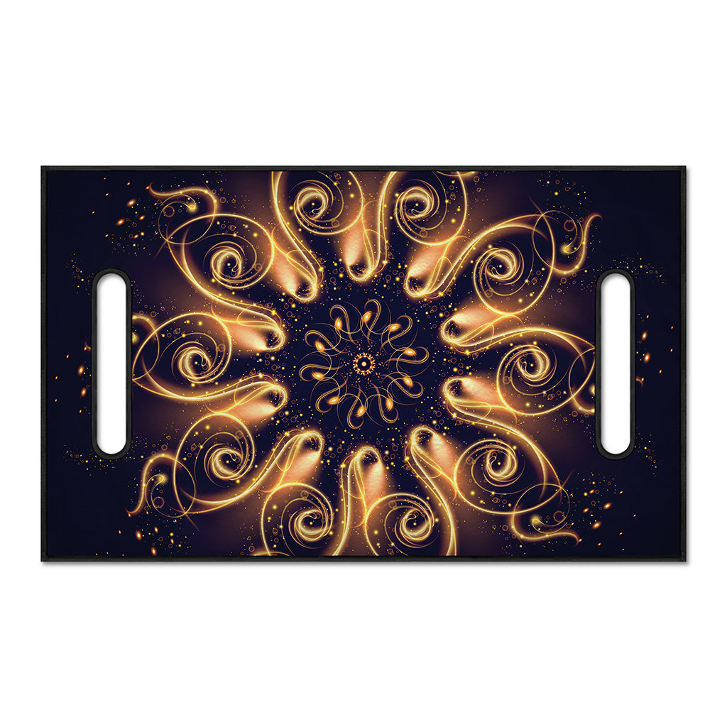 Light Fractal Print Golf Cart Seat Cover