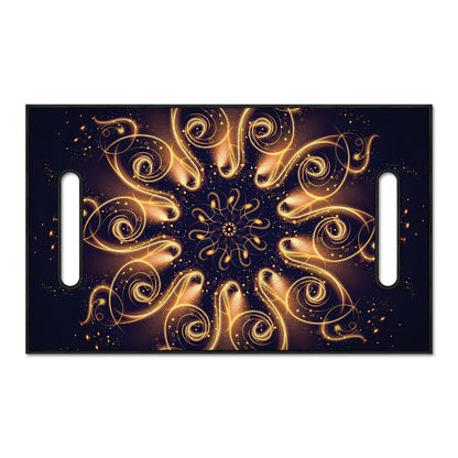 Light Fractal Print Golf Cart Seat Cover