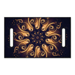 Light Fractal Print Golf Cart Seat Cover
