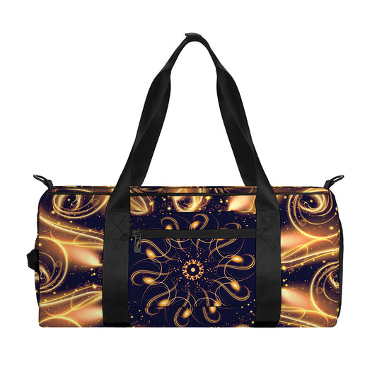 Light Fractal Print Gym Bag