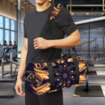 Light Fractal Print Gym Bag
