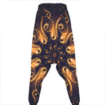 Light Fractal Print Hammer Pants