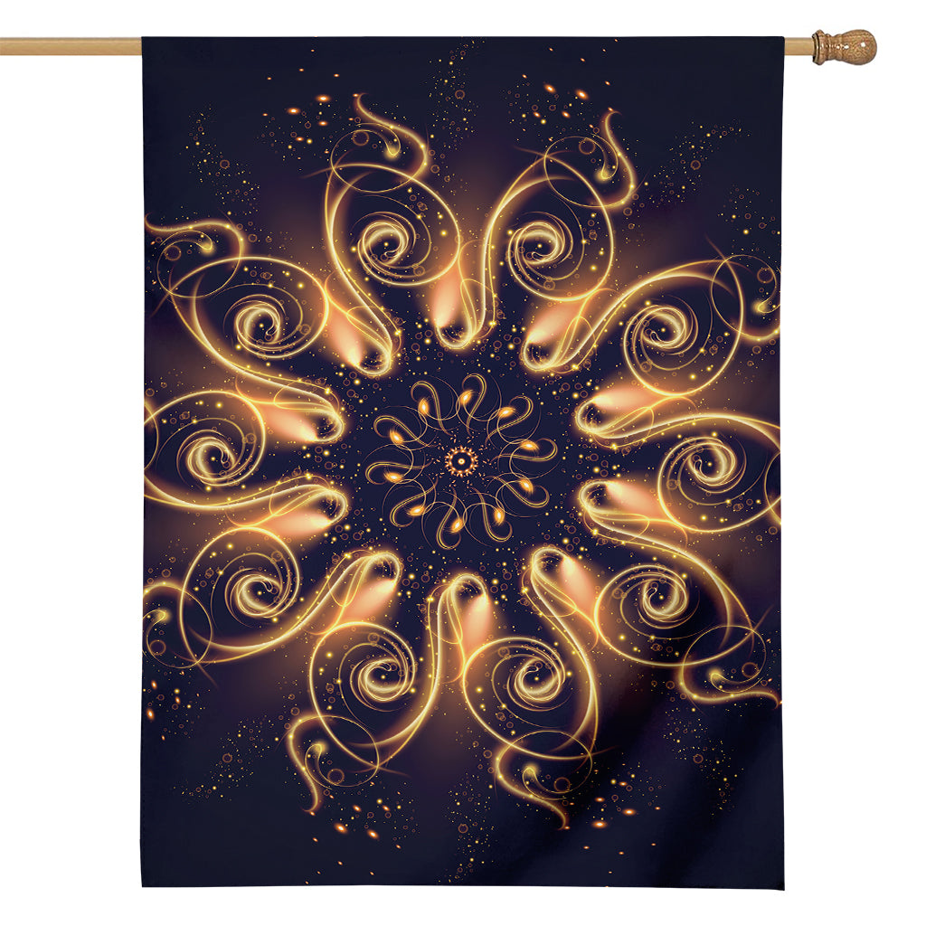 Light Fractal Print House Flag