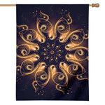 Light Fractal Print House Flag