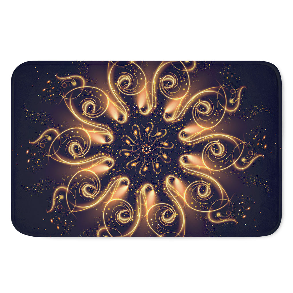 Light Fractal Print Indoor Door Mat