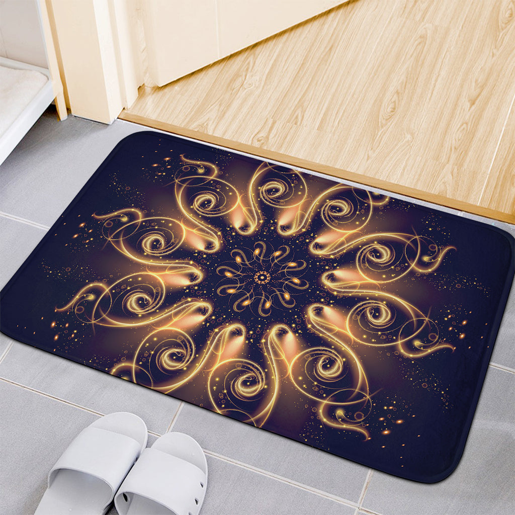 Light Fractal Print Indoor Door Mat