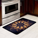 Light Fractal Print Kitchen Mat