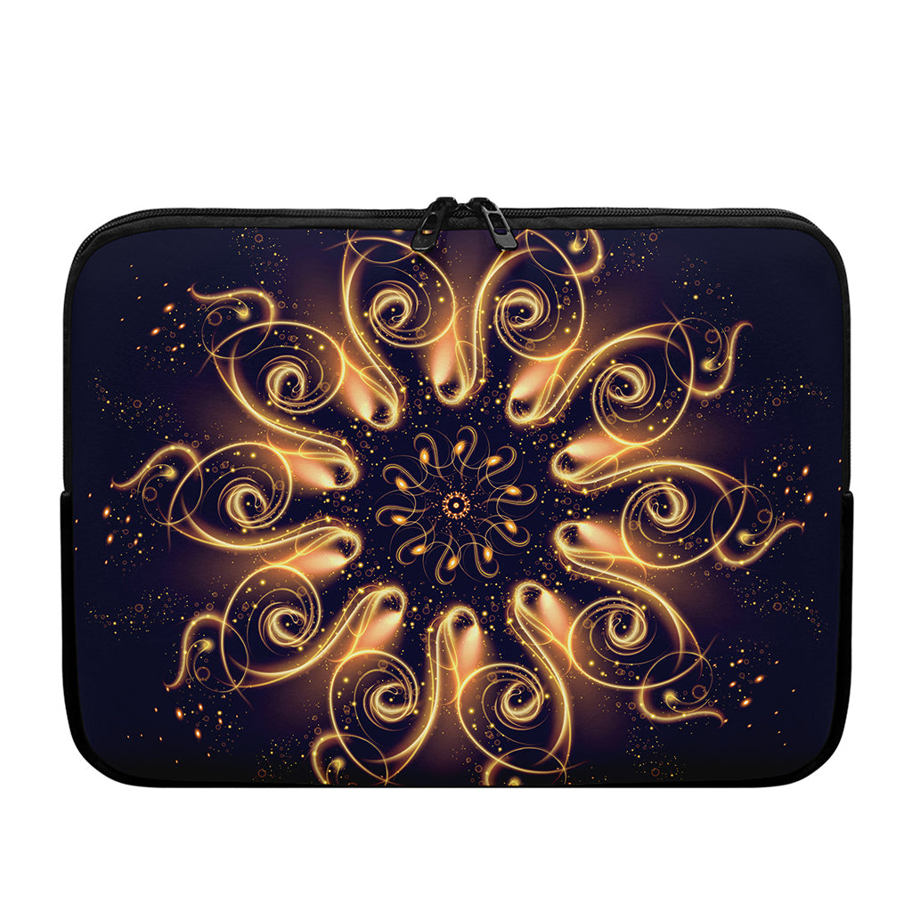 Light Fractal Print Laptop Sleeve