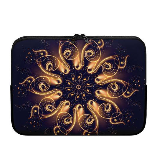 Light Fractal Print Laptop Sleeve