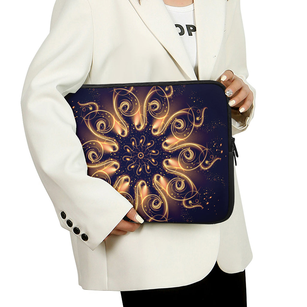Light Fractal Print Laptop Sleeve