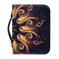 Light Fractal Print Leather Bible Cover