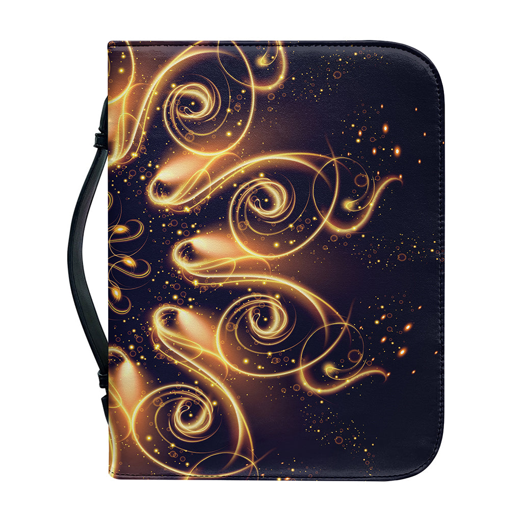 Light Fractal Print Leather Bible Cover