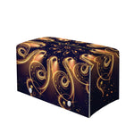 Light Fractal Print Leather Tissue Box Cover