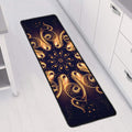 Light Fractal Print Long Kitchen Mat