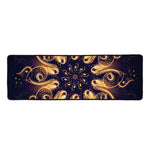 Light Fractal Print Long Kitchen Mat